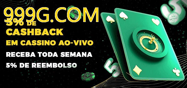 Promoções do cassino ao Vivo 999G.COM